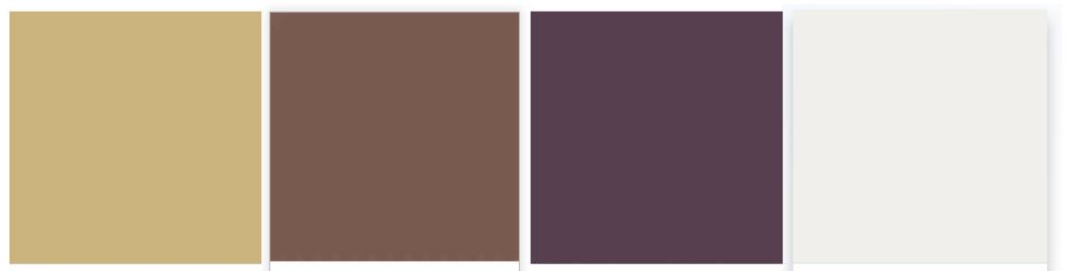 A variety of recent Colors of the Year by Pantone, reflecting current trends.