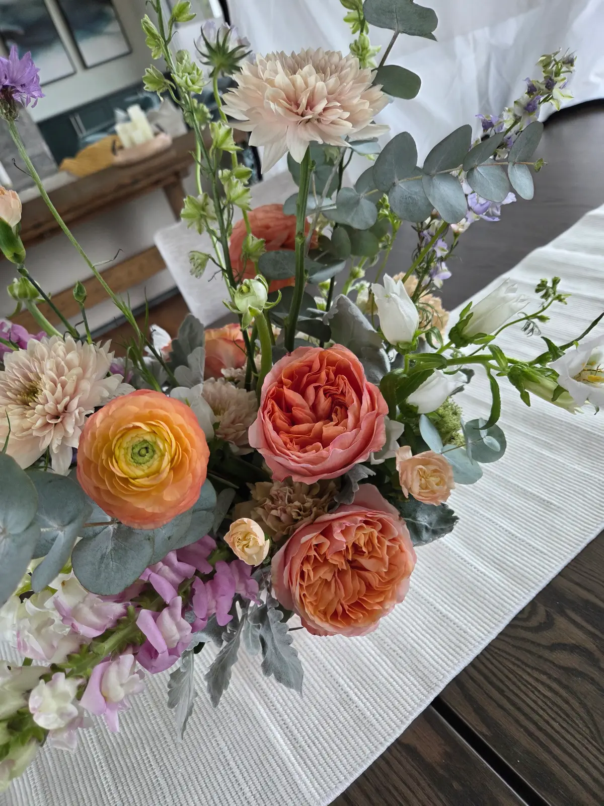 A colorful real floral arrangement near Colorado Springs